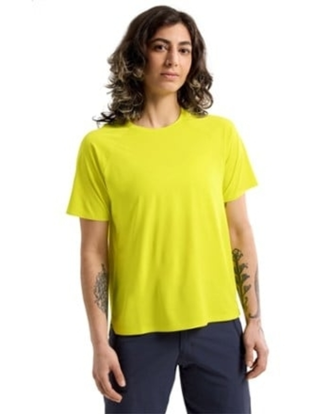 Arc'teryx Silene Crew Shirt - Luminous Lime - Women's Size Medium #123